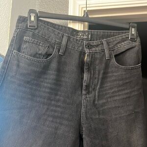 Lucky Brand Wide leg cropped raw hem jeans